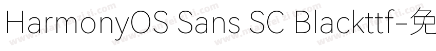 HarmonyOS Sans SC Blackttf字体转换